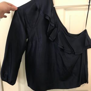 J Crew One Shoulder Top Size 2